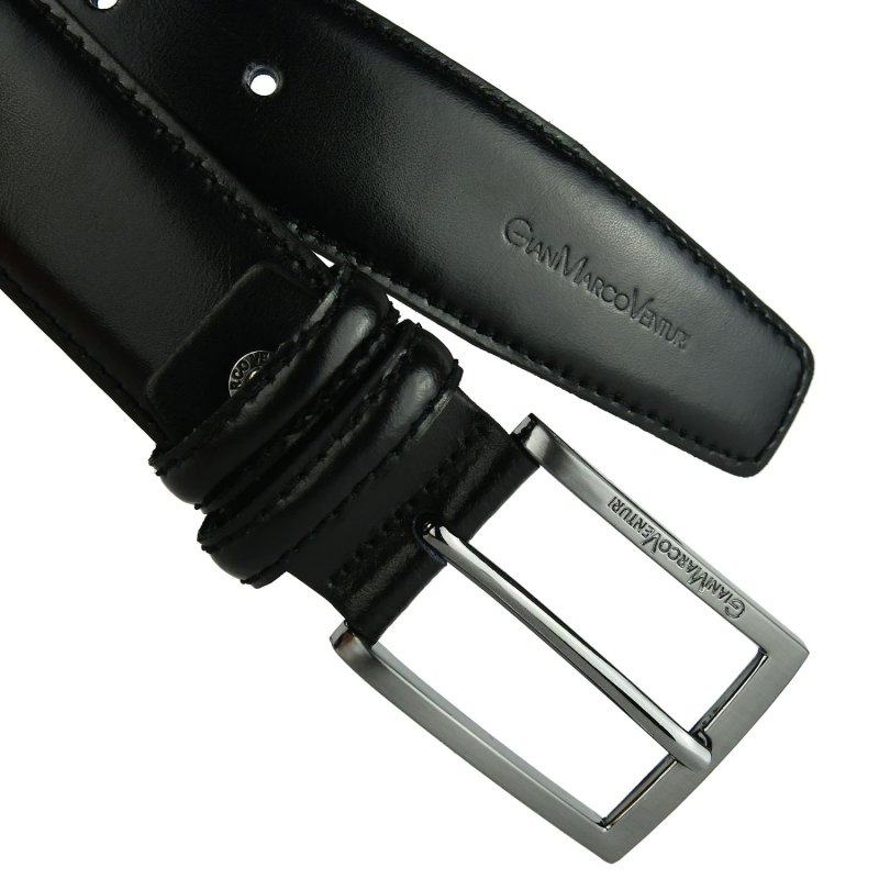 Gianmarco Venturi Men's Belt in Genuine Leather, Made in Italy, Can Be Shortened 1002 — view 8
