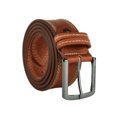 Gianmarco Venturi Men's Belt in Genuine Leather, Made in Italy, Can Be Shortened 4009
