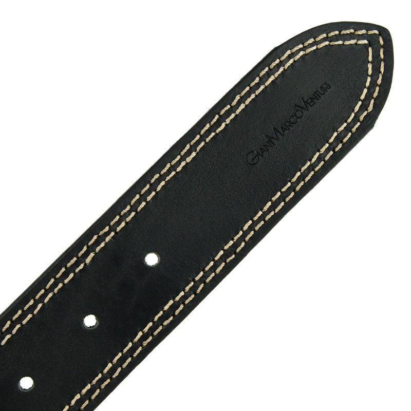 Gianmarco Venturi Men's Belt in Genuine Leather, Made in Italy, Can Be Shortened 4009 — view 13