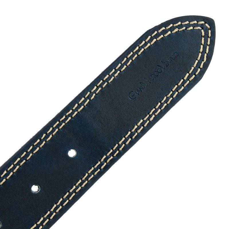 GIANMARCO VENTURI Herrengürtel aus Echtem Leder, Made In Italy, Kürzbar 4009 — Ansicht 21