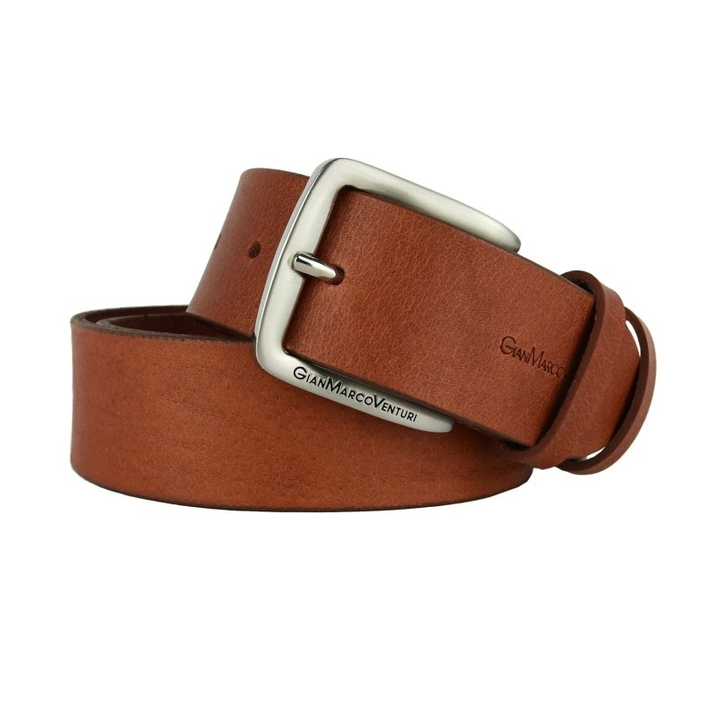 GIANMARCO VENTURI Ceinture Homme en Cuir Véritable 4cm, Made In Italy, Raccourcissable — vue 11