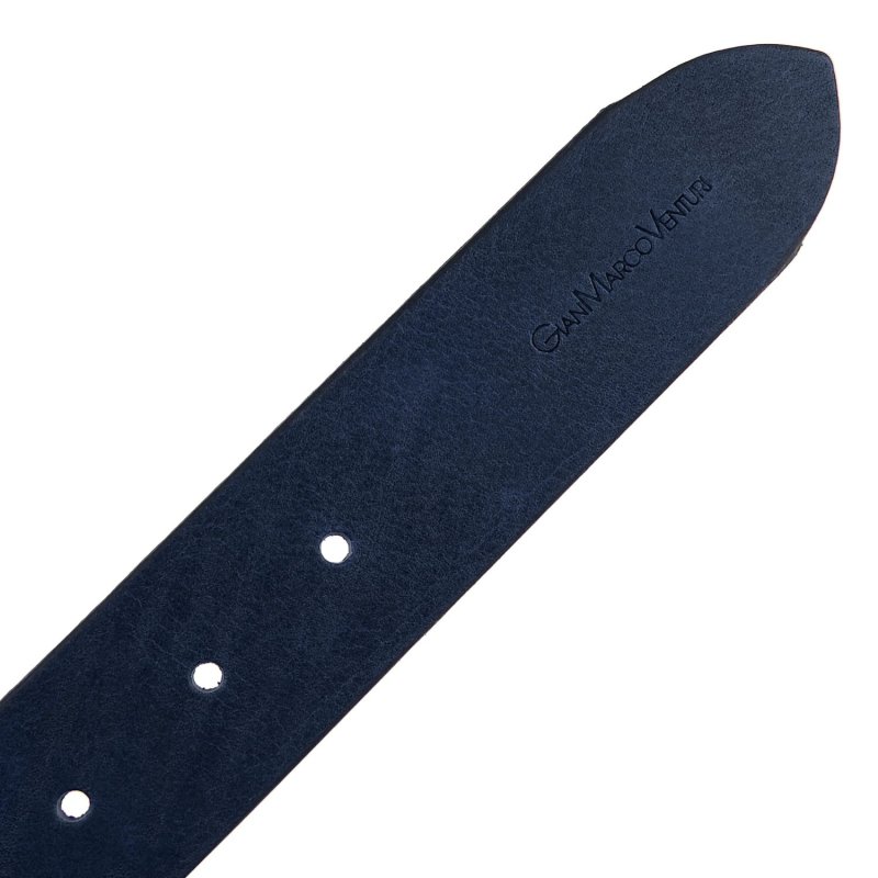 GIANMARCO VENTURI Herrengürtel aus Echtem Leder Ohne Nähte, Made In Italy, Kürzbar — Detail