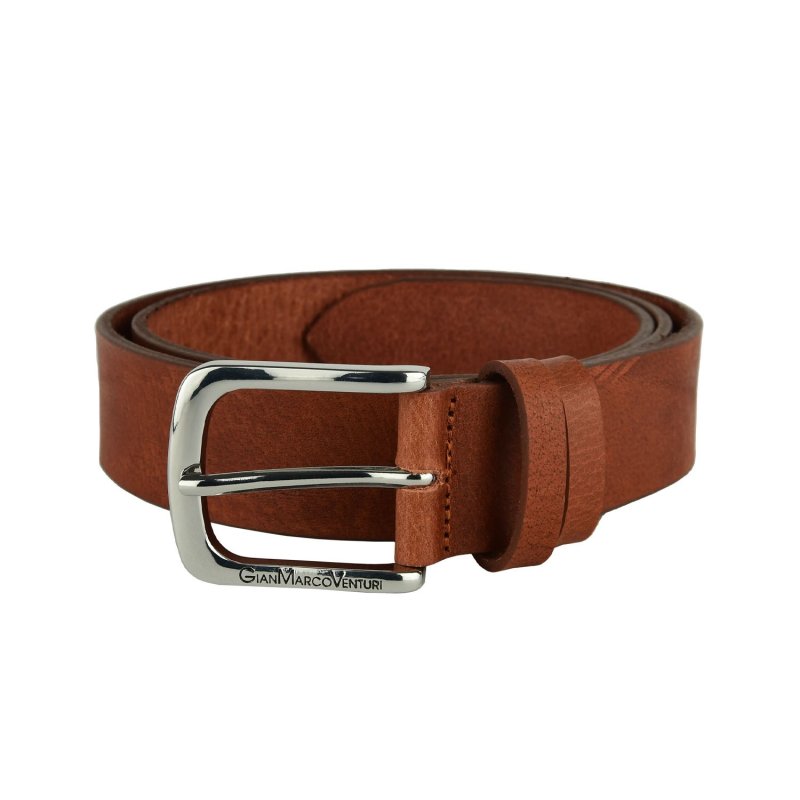 GIANMARCO VENTURI Men's Belt in Genuine Leather Without Stitching, Made In Italy, Can Be Shortened — view 10