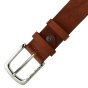 GIANMARCO VENTURI Men's Belt in Genuine Leather Without Stitching, Made In Italy, Can Be Shortened — view 12