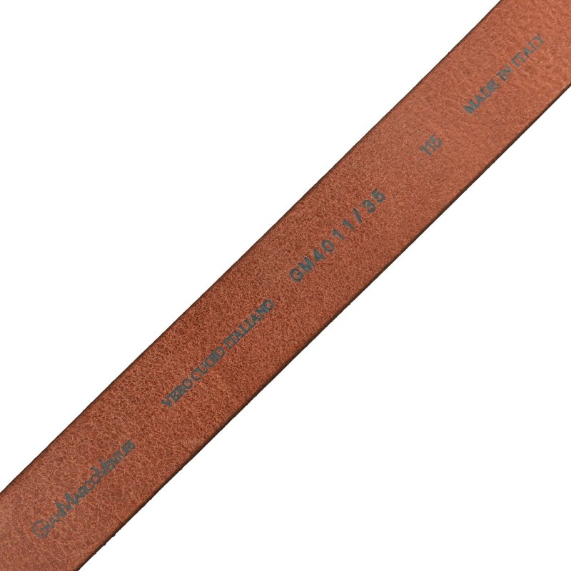 GIANMARCO VENTURI Men's Belt in Genuine Leather Without Stitching, Made In Italy, Can Be Shortened — view 15