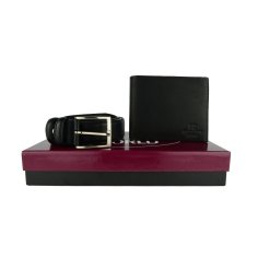 COVERI, Men's Gift Box Set, With Wallet And Adjustable Belt, Nickel Free