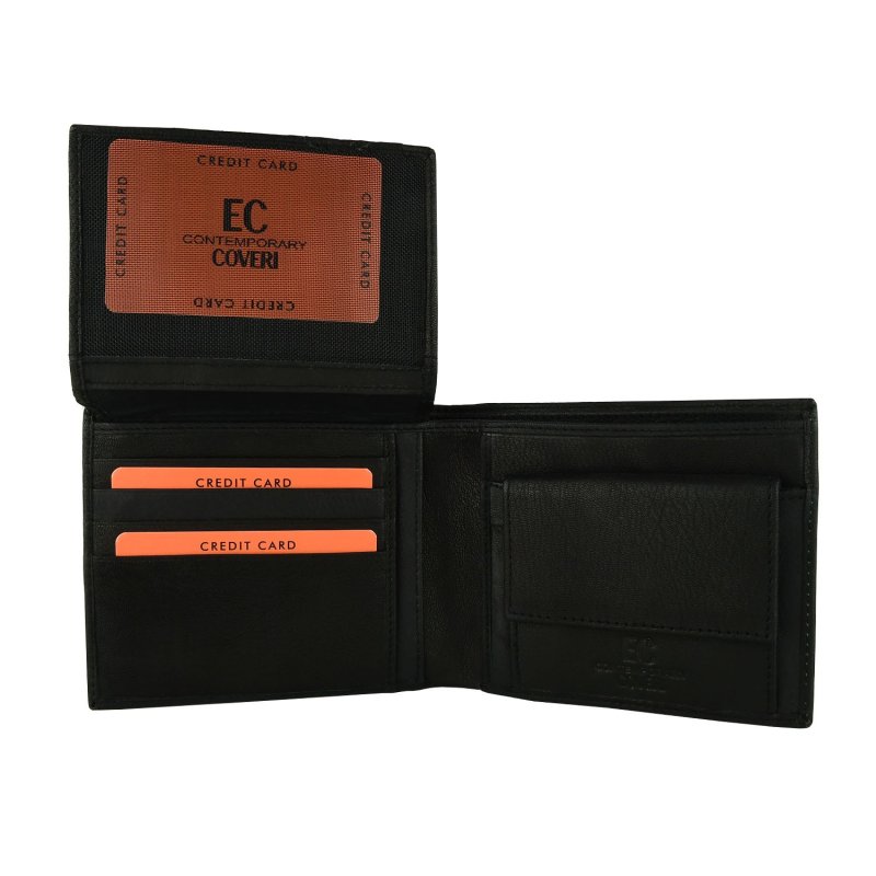 COVERI, Estuche de Regalo para Hombre, Parure, Set con Cartera y Cinturón Ajustable, Sin Níquel — detalle del logotipo