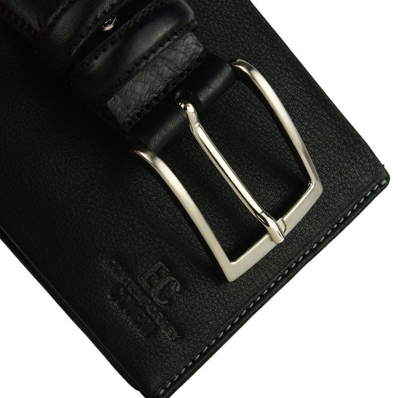 COVERI, Coffret Cadeau Homme, Parure, Set avec Portefeuille et Ceinture Ajustable, Sans Nickel — vue 7