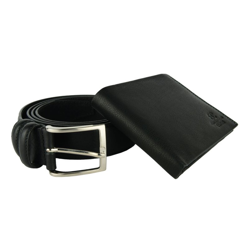 COVERI, Estuche de Regalo para Hombre, Parure, Set con Cartera y Cinturón Ajustable, Sin Níquel — vista 10