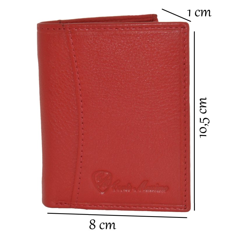 CONTE MASSIMO, Cartera Mini Hombre Mujer, Piel Auténtica, Pequeña y Fina — vista 48