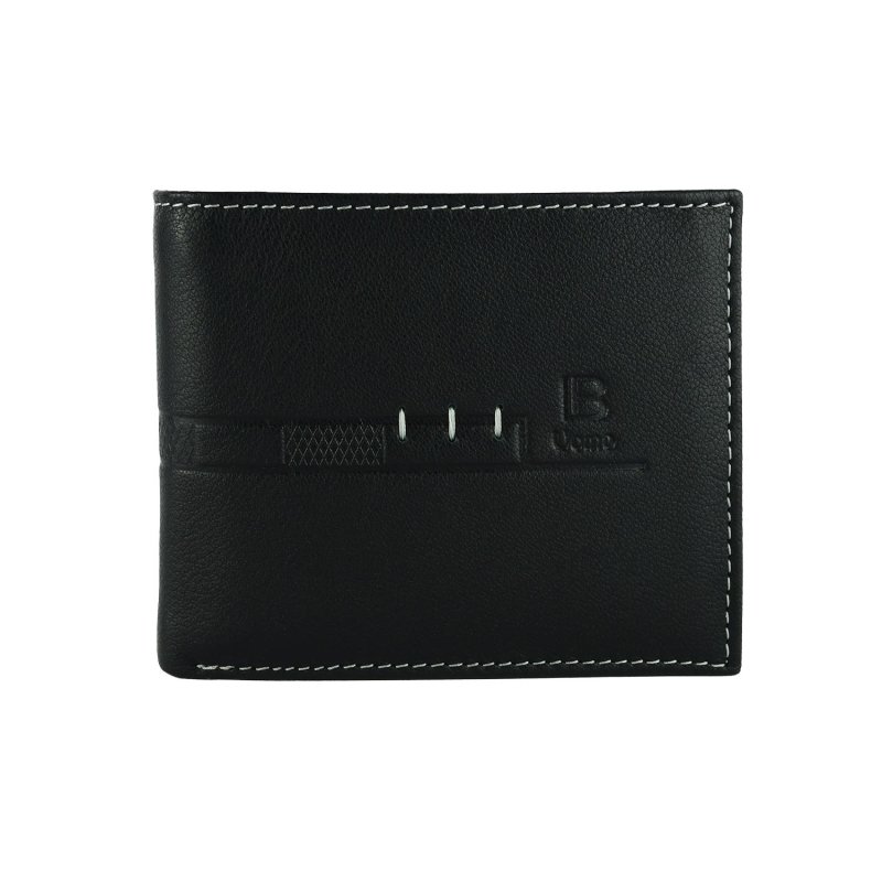 Biagiotti Men's Wallet In Genuine Leather, With Coin Pocket And Gift Box, Design19