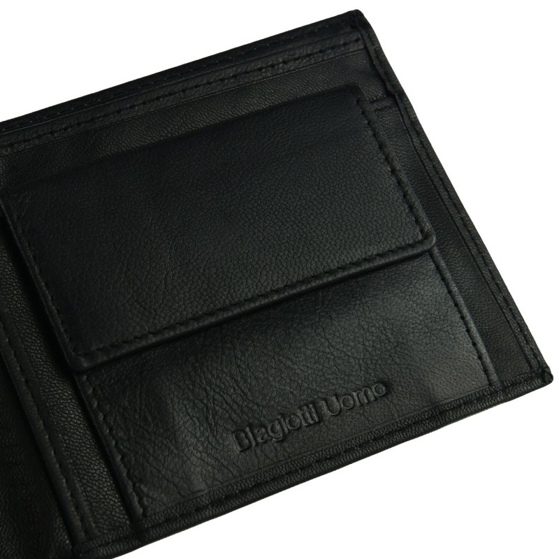 BIAGIOTTI HERREN, Herren-Geldbörse aus echtem Leder, mit Münzfach und Geschenkbox Design20 — Ansicht 7