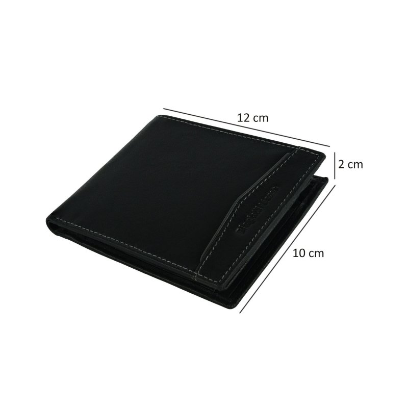 Biagiotti Men's Wallet In Genuine Leather, With Coin Pocket And Gift Box, Design20 — inside