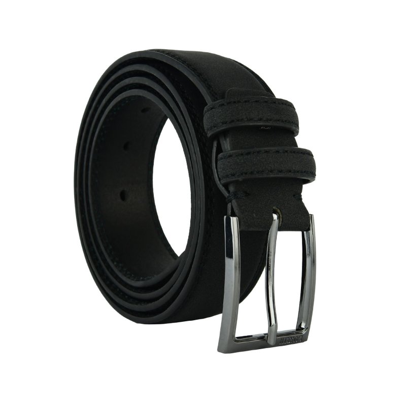 Lancetti, Men's Belt PU Exterior Leather Lining, Can Be Shortened With Tin Gift Box 29 — front view