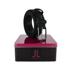 Lancetti, Men's Belt PU Exterior Leather Lining, Can Be Shortened With Tin Gift Box 29