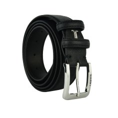 Lancetti, Herrengürtel Außenmaterial PU, Futter aus Leder, kürzbar, mit Geschenkbox aus Blech 30 2