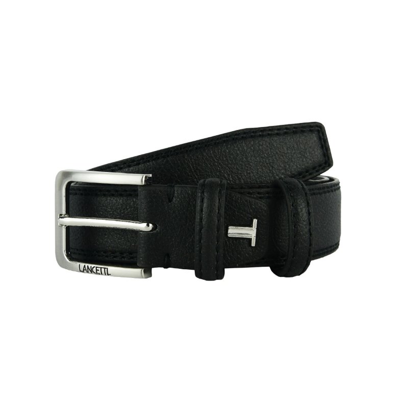 Lancetti, Herrengürtel Außenmaterial PU, Futter aus Leder, kürzbar, mit Geschenkbox aus Blech 30 — Innenansicht