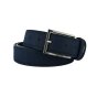 Lancetti Men's Belt, PU Exterior with Genuine Leather Lining, Shortenable, with Tin Gift Box 32 — back view