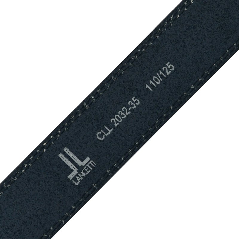 Lancetti Men's Belt, PU Exterior with Genuine Leather Lining, Shortenable, with Tin Gift Box 32 — view 7