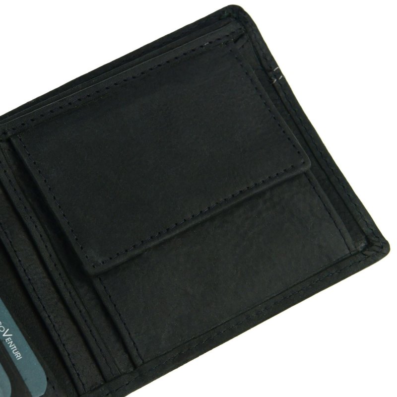 Gianmarco Venturi Men's Wallet in Genuine Leather, with Coin Pocket, Gift Box 1132 — view 16