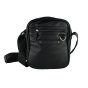 GianMarcoVenturi Bolso Bandolera para Hombre con Correa Ajustable, en Piel Sintética, Multibolsillo 850 — vista trasera