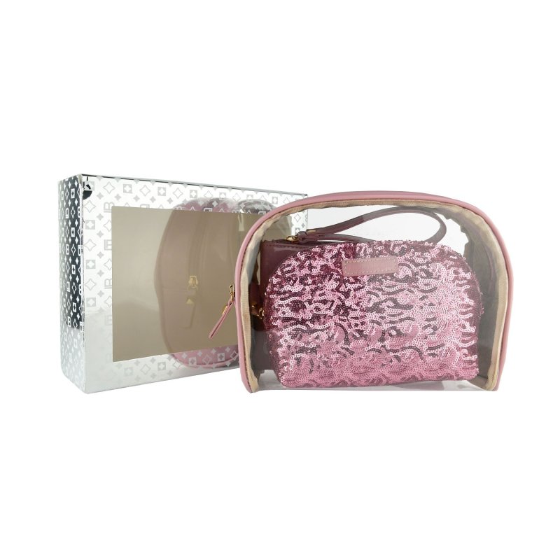 Laura Biagiotti Pochette de Mujer, Set de 3 Piezas Neceser de Viaje Impermeable, Bolsa de Maquillaje y Cosmé… — vista frontal
