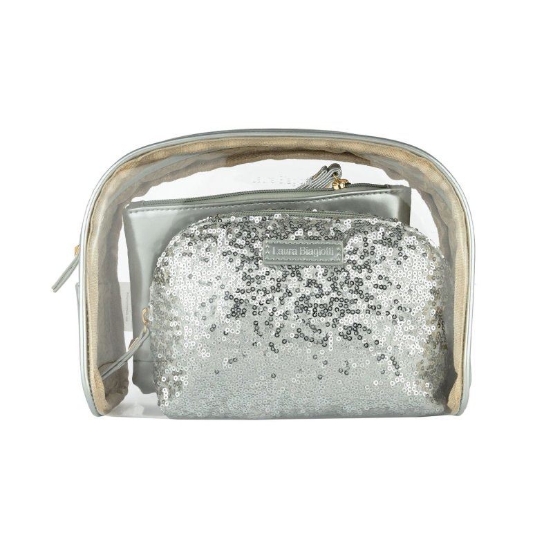 Laura Biagiotti Pochette de Mujer, Set de 3 Piezas Neceser de Viaje Impermeable, Bolsa de Maquillaje y Cosméticos… — vista 27