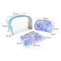 Laura Biagiotti Pochette de Mujer, Set de 3 Piezas Neceser de Viaje Impermeable, Bolsa de Maquillaje y Cosméticos… — interior