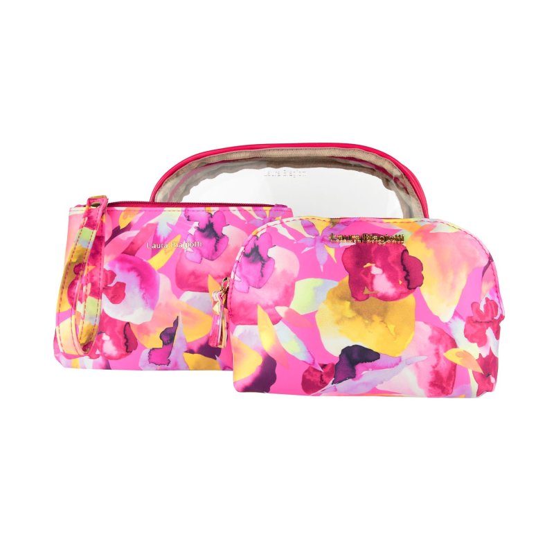Laura Biagiotti Kosmetiktaschen-Set Damen, 3-tlg, Wasserdichter Reise-Beauty-Case, Kosmetiktasche 283 — Ansicht 17