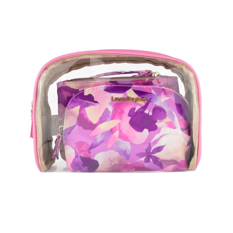 Laura Biagiotti Women's Pouch, 3-Piece Waterproof Travel Beauty Case Set, Make Up and Cosmetics Bag With Box 283 — view 27
