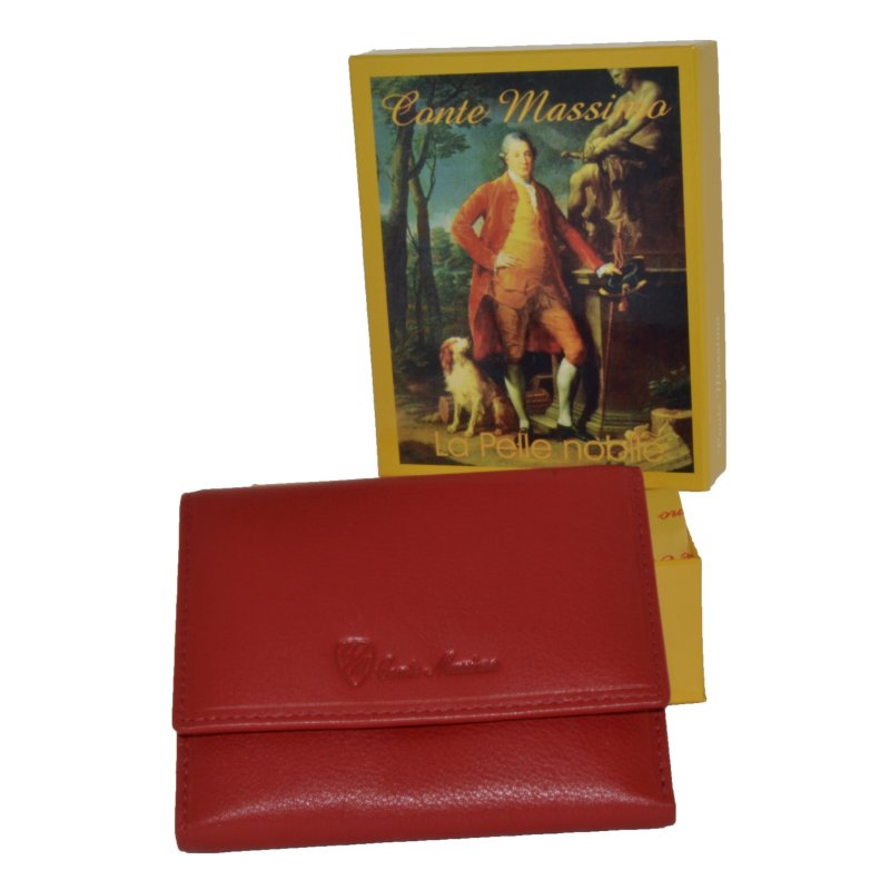 CONTE MASSIMO Women's Wallet, Genuine Leather with Card Holder and Coin Purse — view 55