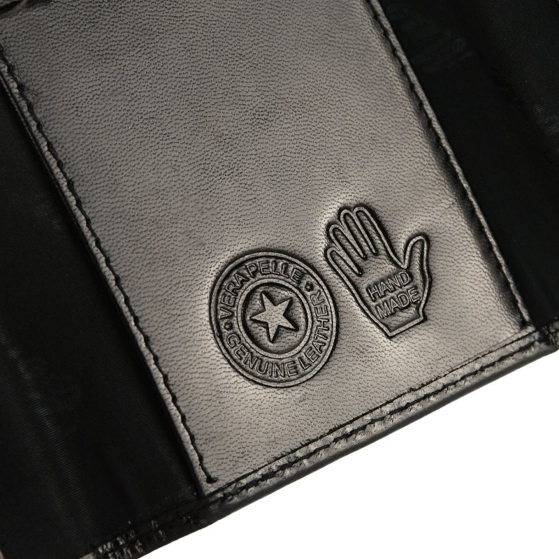 CONTE MASSIMO Schlankes Schlüsseletui für Damen und Herren aus echtem Leder — Detail