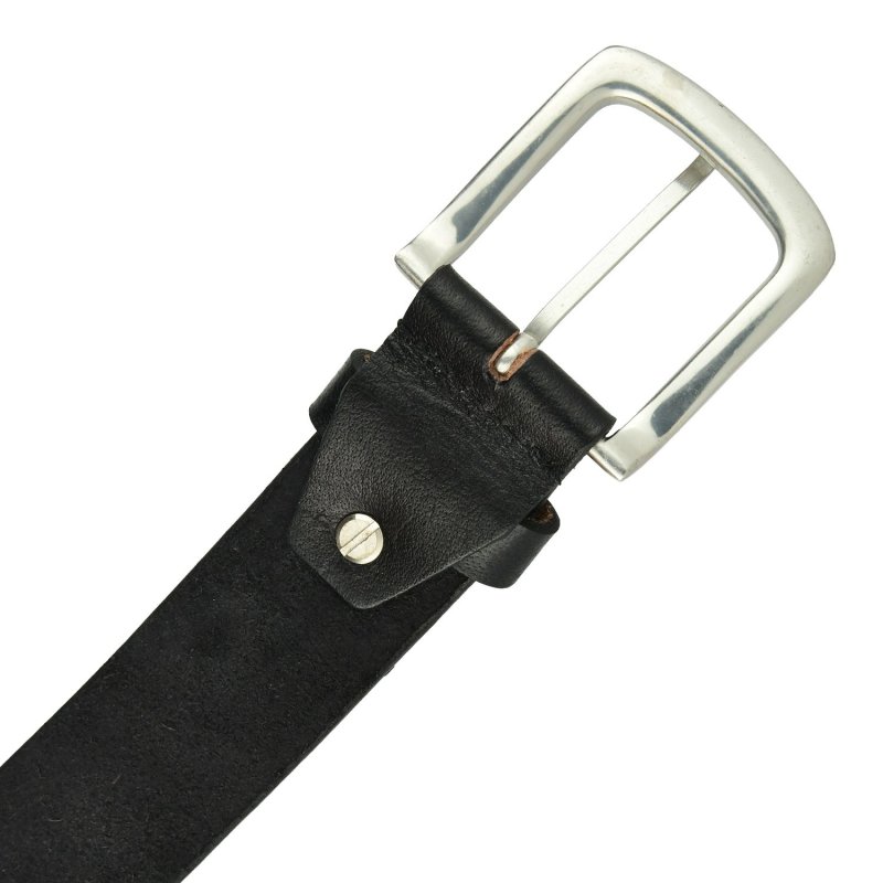 Conte Massimo Ceinture Homme en Cuir Véritable Pièce Unique, Avec Un Passant, Hauteur 4cm — détail