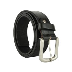 Conte Massimo Ceinture Homme en Cuir Véritable Pièce Unique, Avec Coutures, Un Passant, Hauteur 4cm