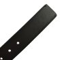 Conte Massimo Men's Genuine Leather Belt, One-Piece, With Stitching, One Loop, Height 4cm — detail