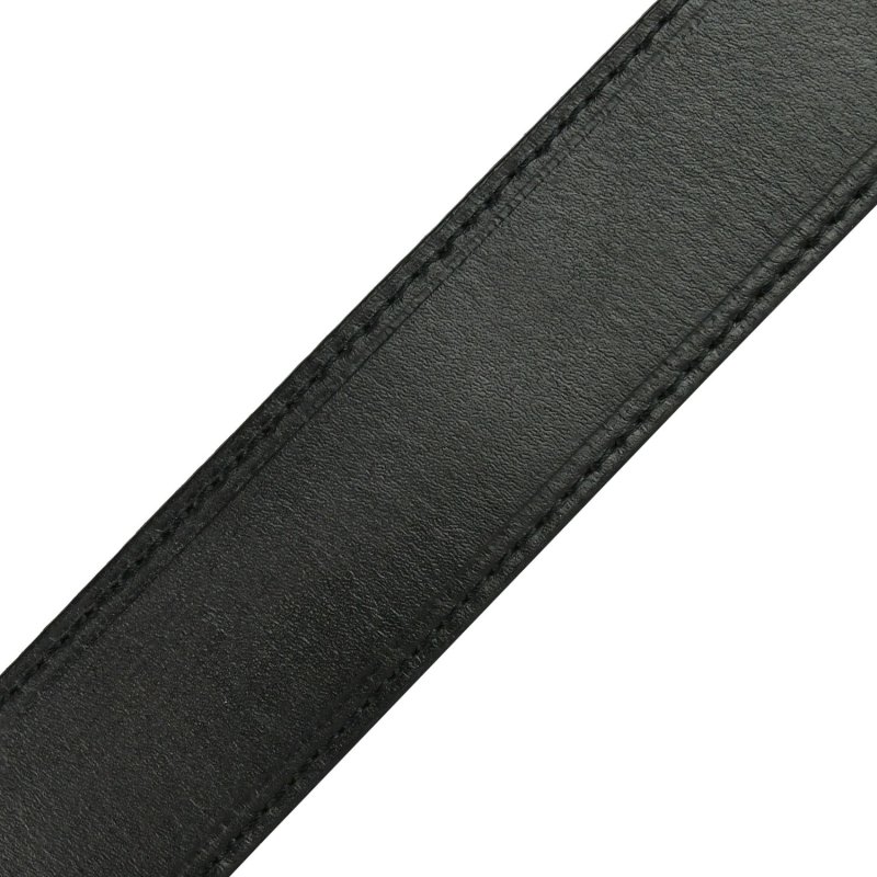 Conte Massimo Cinturón Hombre de Piel Genuina Pieza Única, Con Costuras, Una Trabilla, Altura 4cm — vista 7