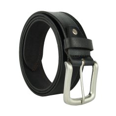 Conte Massimo Ceinture Homme en Cuir Véritable Pièce Unique, Avec Une Couture, Un Passant, Hauteur 4cm