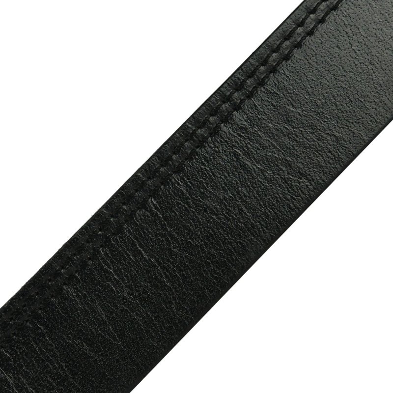 Conte Massimo Men's Genuine Leather Belt, One-Piece, One Seam, One Loop, Height 4cm — view 7
