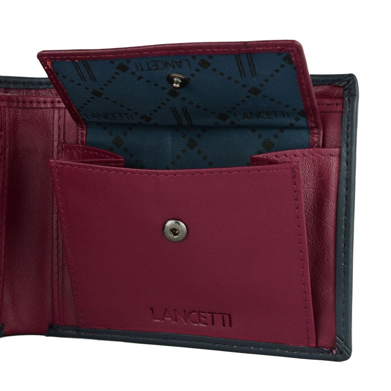 Lancetti Men's Wallet Without Window in Genuine Leather, with Coin Pocket and Box — view 19