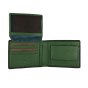 Lancetti Men's Classic Wallet in Genuine Leather, With Coin Purse and Box — back view