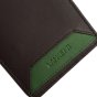 Lancetti Herren-Geldbörse, klassisch, aus echtem Leder, mit Münzfach und Box — Logo-Detail