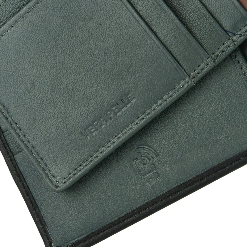 Lancetti Men's Classic Wallet in Genuine Leather, With Coin Purse and Box — view 23