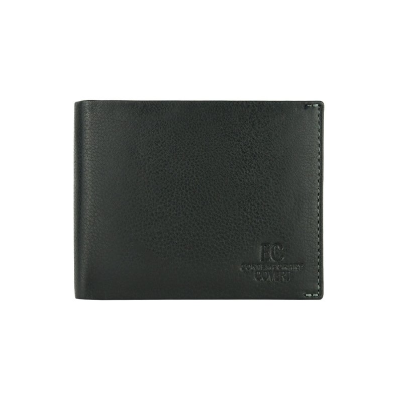 EC COVERI Men's Wallet in Genuine Leather, With Coin Purse and Box