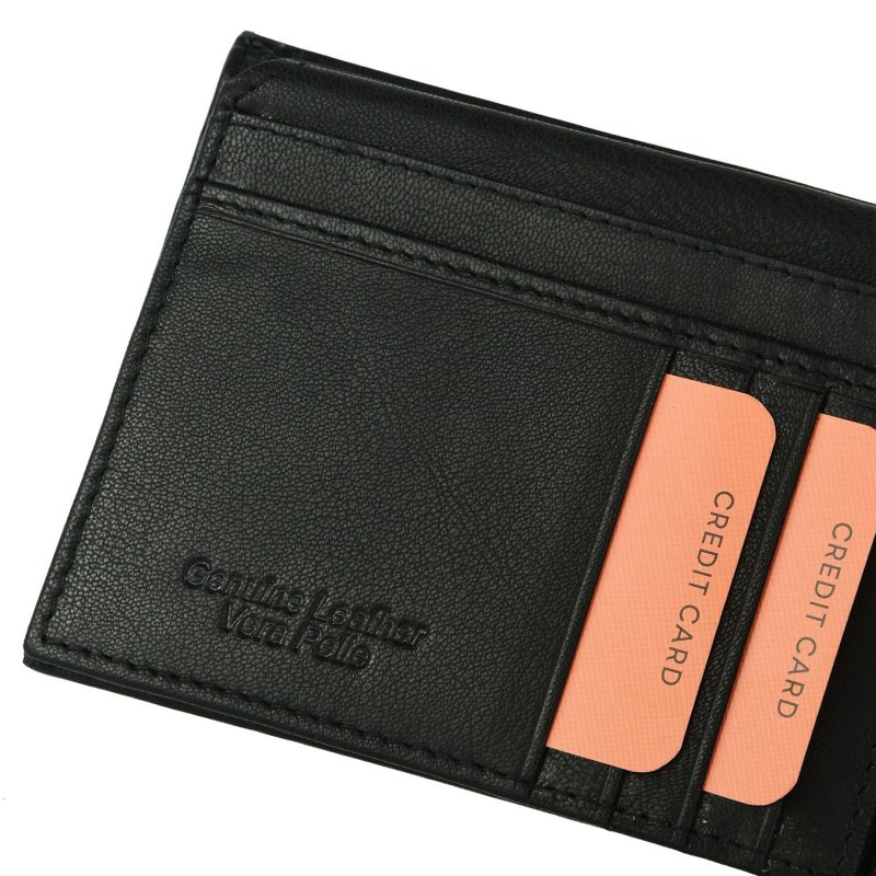 EC COVERI Portefeuille Homme en Cuir Véritable, Avec Porte-monnaie et Boîte — vue 8