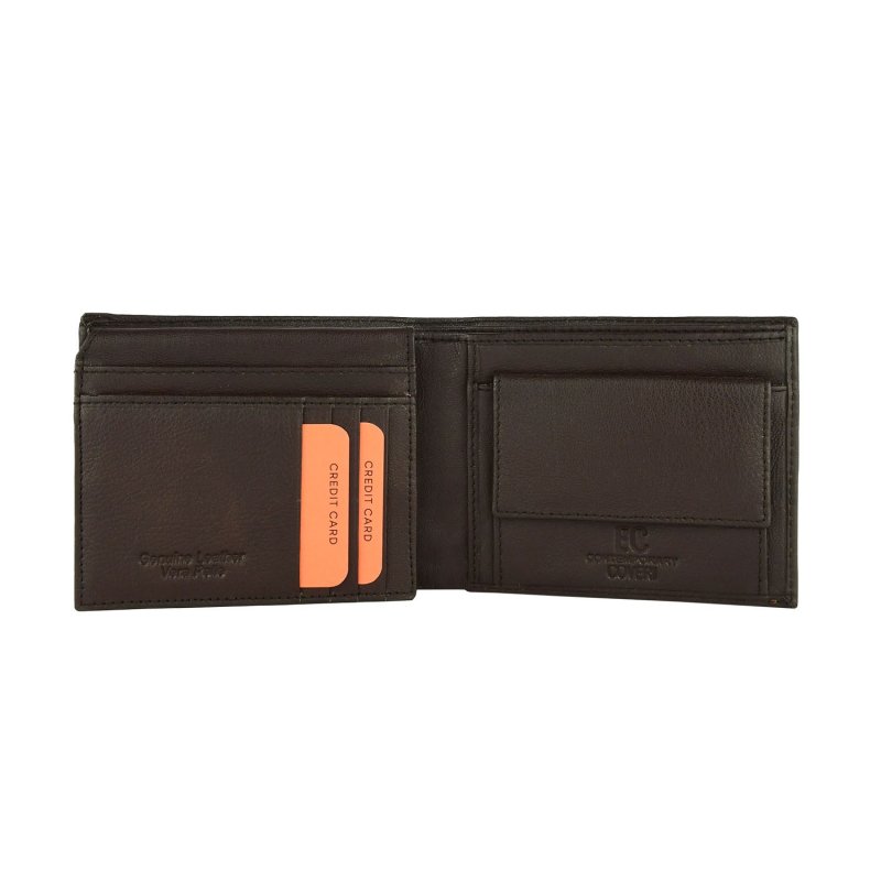 EC COVERI Men's Wallet in Genuine Leather, With Coin Purse and Box — view 10