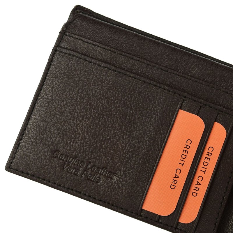 EC COVERI Men's Wallet in Genuine Leather, With Coin Purse and Box — view 16