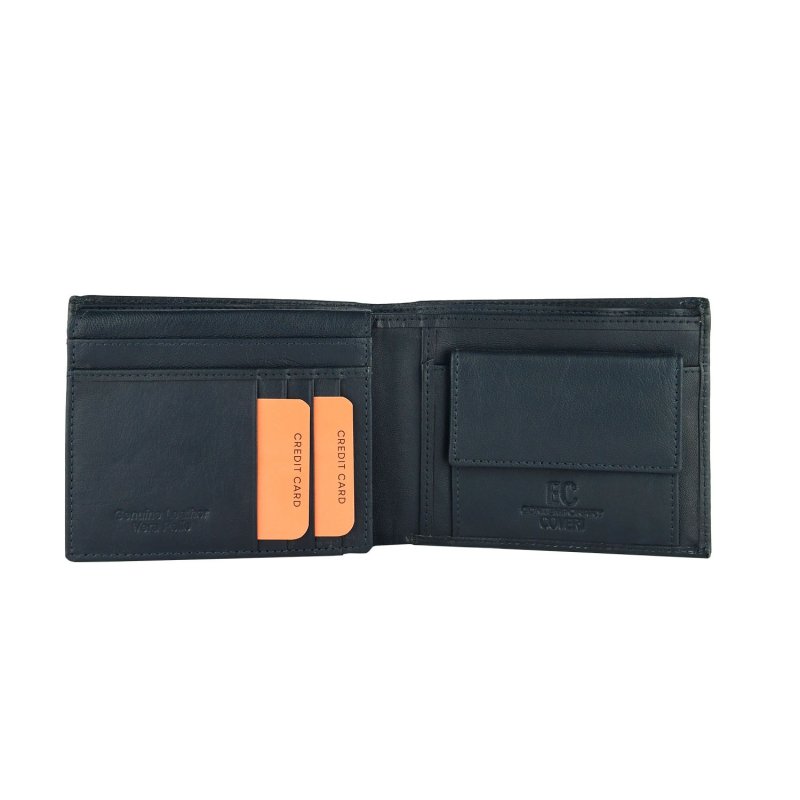 EC COVERI Men's Wallet in Genuine Leather, With Coin Purse and Box — view 18
