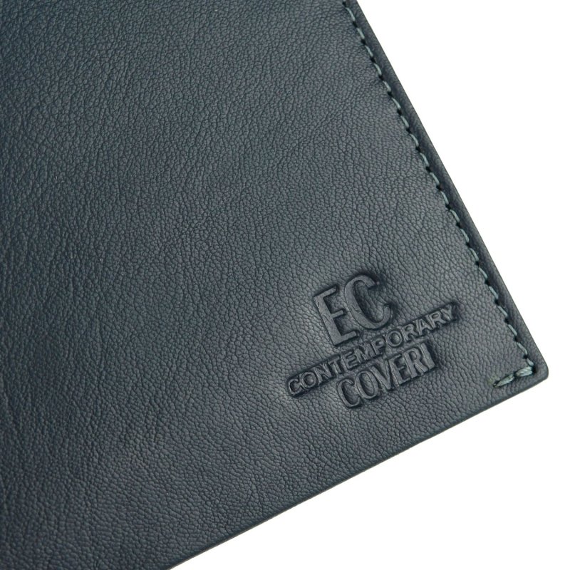 EC COVERI Men's Wallet in Genuine Leather, With Coin Purse and Box — view 22