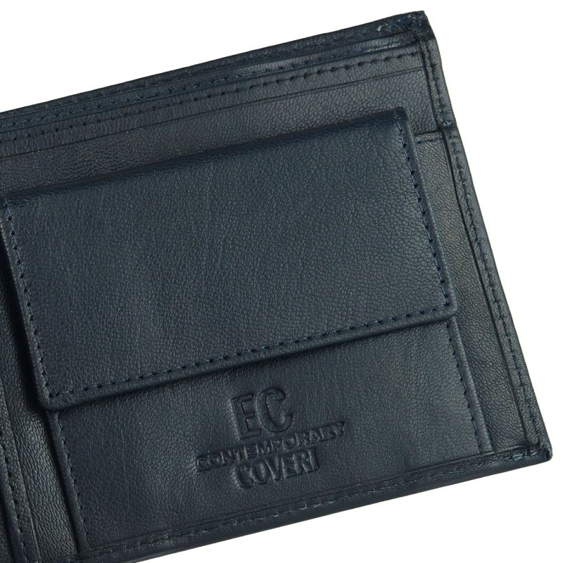 EC COVERI Men's Wallet in Genuine Leather, With Coin Purse and Box — view 23