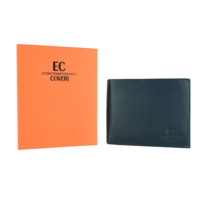EC COVERI Cartera Hombre de Piel Auténtica, Con Monedero y Caja — vista 21